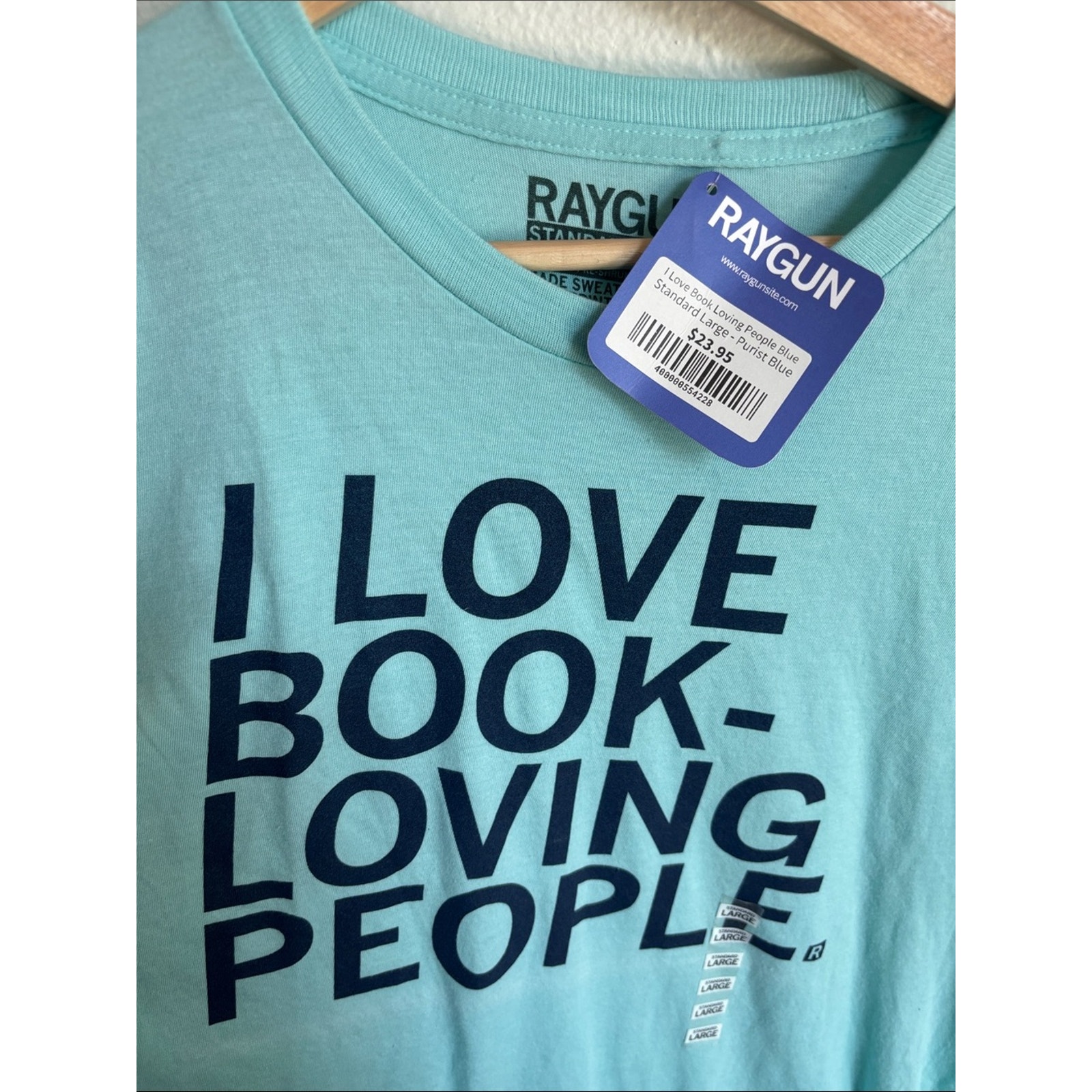 New Raygun I Love Book Loving People Tee Large — image 2 of 4